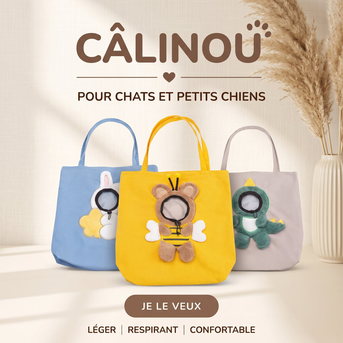 Câlinou — Le Sac de Transport pour Chat & Petit Chien